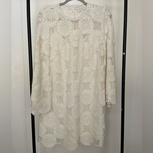 Zimmermann Junie Guipure Lace Cover-Up Tunic Dress